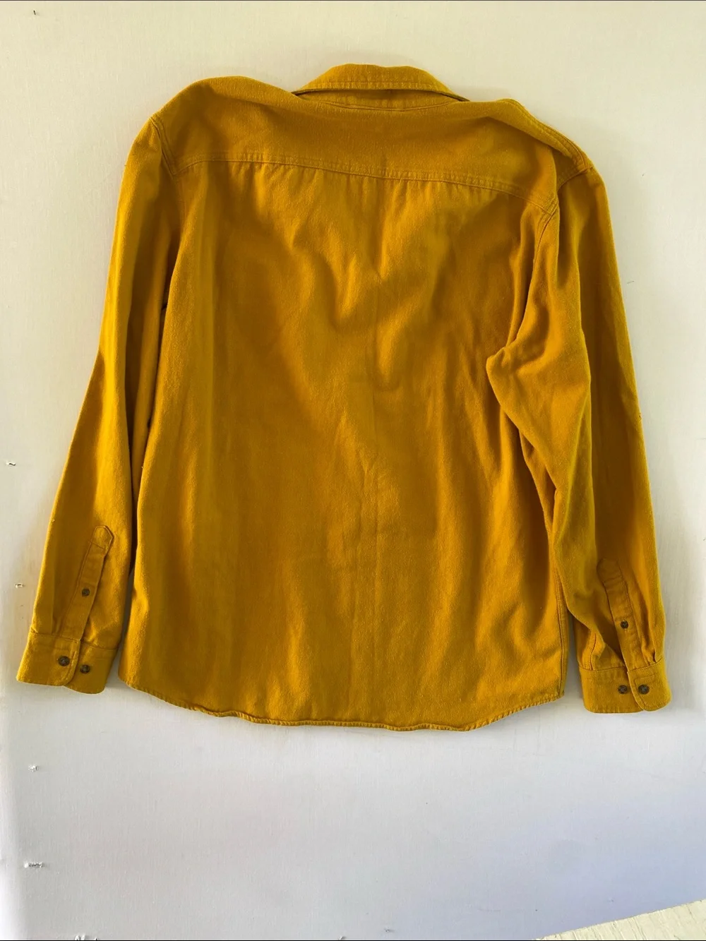 Banana Republic men’s rust yellow overshirt